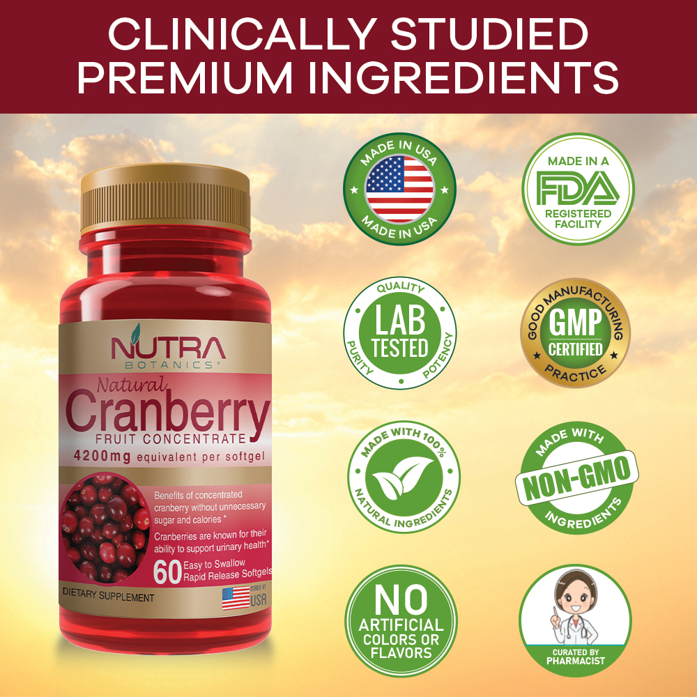 Best Cranberry Supplement For Urinary Tract Health Cranberry Supplement - Cleanse & Protect the Urinary Tract - VitaminMalll